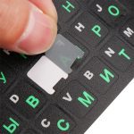 Mode russe lettres clavier couverture autocollant étanche givré PVC pour ordinateur portable bureau clavier clavier ordinateur portable