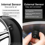 E-ACE Solar Power TPMS Car Tire Pressure Alarm Monitor System Auto Security Alarm Systems Tyre Pressure Temperature Warning