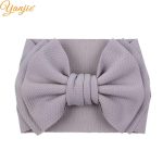 2020 nouveauté grand 7 "cheveux nœuds bandeau gaufre tissu élastique bandes de cheveux bricolage filles cheveux accessoires accessoires de mode