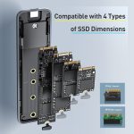 Baseus M2 boîtier SSD M.2 SATA vers USB NGFF boîtier de disque dur externe adaptateur Type C 3.1 B M + B clé SSD boîtier boîtier M.2