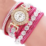 Montres à Quartz femmes montres accessoires de luxe mode décontracté analogique Quartz strass Bracelet montre cadeau livraison gratuite Z5