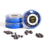 4 modèles bleu boîte tête plomb plombs balle poids plombs poids Terminal matériel de pêche en eau profonde