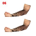 2 pièces bras élastique tatouage manches faux temporaire bas tatouage unisexe UV Protection tatouage manches Nylon gant