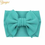 2020 nouveauté grand 7 "cheveux nœuds bandeau gaufre tissu élastique bandes de cheveux bricolage filles cheveux accessoires accessoires de mode