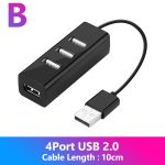 4 ports USB Hub souris clavier USB séparateur 4 prise USB2.0 Hab adaptateur pour ordinateur portable ordinateur USB Extender Multi connecteur
