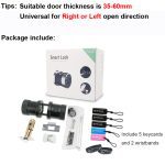 Smart Lock Fingerprint Biometric Door Lock Keyless Touchscreen Keypad Card Electronic Digital Door Lock with TT lock app