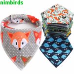 Bibelots Triangle en coton pour bébé | Écharpe en coton pour enfants, Baberos, bavoir Dribble, bavoir absorbant, pour nouveau-né