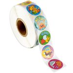 500 pièces récompense autocollants Encouragement autocollant rouleau pour enfants autocollants de motivation avec des animaux mignons pour les étudiants enseignants