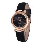 Mode femmes en cuir montre décontractée de luxe analogique Quartz cristal montre-bracelet décontracté femme montre-bracelet de luxe 2020 robe # A