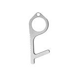 Ouvre-porte en métal poignée de porte | Outil Portable d'ascenseur de presse, hygiène des mains antimicrobiennes clé d'ouverture de porte, boucle de clé