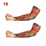 2 pièces bras élastique tatouage manches faux temporaire bas tatouage unisexe UV Protection tatouage manches Nylon gant