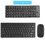 2.4G sans fil clavier et souris Combo pleine grandeur Ultra mince sans fil clavier d'ordinateur souris ensemble pour Windows/Mac Home Office jeu