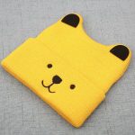 Pudcoco 2020 nouveau bébé 3D dessin animé chapeau printemps automne bébé chapeau pour garçons filles tricoté casquette hiver chaud couleur unie enfants chapeau