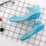 Enfants filles cristal gelée sandales princesse congelée Elsa Cosplay fête chaussures de danse