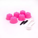 6 pièces adaptées pour Dolce Gusto café filtre tasse réutilisable café Capsule filtres pour Nespresso, avec cuillère brosse accessoires de cuisine