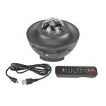 Coloré ciel étoilé galaxie projecteur Blueteeth USB commande vocale lecteur de musique LED veilleuse USB charge Projection lampe cadeau
