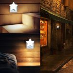 Veilleuse de contrôle de capteur de LED Mini étoile LED veilleuse avec prise ue/US pour nuit sombre