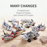 1000 + pièces militaire navire de guerre marine avion armée chiffres blocs de Construction LegoINGlys armée navire de guerre Construction briques enfants jouets
