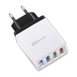 #45 Charge rapide 3.0 4.0 chargeur USB 3.1A chargeur de téléphone portable mural rapide pour iPhone 11 Samsung S9 S8 4 Ports adaptateur prise ue