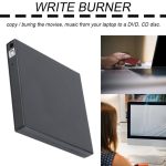 Nouvelle lumière 13.5*13.2*1.6 cm Ultra mince externe Slot-in USB 2.0 externe DVD Combo CD-RW lecteur de graveur cd± rw DVD ROM noir