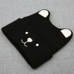 Pudcoco 2020 nouveau bébé 3D dessin animé chapeau printemps automne bébé chapeau pour garçons filles tricoté casquette hiver chaud couleur unie enfants chapeau