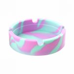 Cendrier circulaire en Silicone | Nouveau cendrier en Silicone, psychedelique doux rond, support de fumée de verre, cendrier sur mesure porte-Cigarette