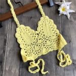2020 enfants maillots de bain pour filles Crochet bretelles haut de Bikini bébé fille maillot de bain été enfants maillot de bain maillots de bain livraison directe