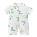 Nouveau bébé pyjamas nouveau-né infantile bébé garçon fille fil Robe florale Kimono barboteuse combinaison vêtements Robe d'été