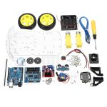 Bricolage L298N 2WD intelligent suivi Moteur Robot voiture Kit ultrasons 4 Modules de surveillance 51 unités de commande commutateur boîte de batterie