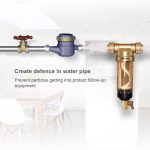 Wheelton Water Pre Filter (WWP-02S) Carry Two Wipers Euro-standard Brass 30Years lifitime Purifier whole house 1/2"&3/4"&1 "