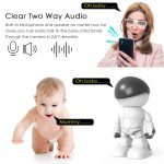 Robot caméra suivi automatique 1080P HD bébé moniteur wifi deux voies Audio réseau IP Vision nocturne détection de mouvement maison intelligente shojzj