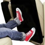 Protection du dos de siège de voiture | Tapis de siège pour enfants, tapis Anti-boue sale noir, tapis de siège pour enfant en bas âge, gros modèle, tapis de siège de voiture