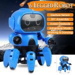 LEROY capteur intelligent Robot tige à 6 pattes détection de geste infrarouge éviter Obstacle marche/danse Robot jouet bricolage