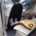 Protection du dos de siège de voiture | Tapis de siège pour enfants, tapis Anti-boue sale noir, tapis de siège pour enfant en bas âge, gros modèle, tapis de siège de voiture