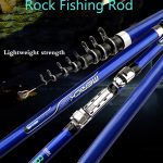 Canne à pêche en fiber de carbone 3.6M 4.5M 5.4M rotative canne à pêche M puissance télescopique canne à pêche en roche canne d'alimentation pour carpe canne à filature Surf
