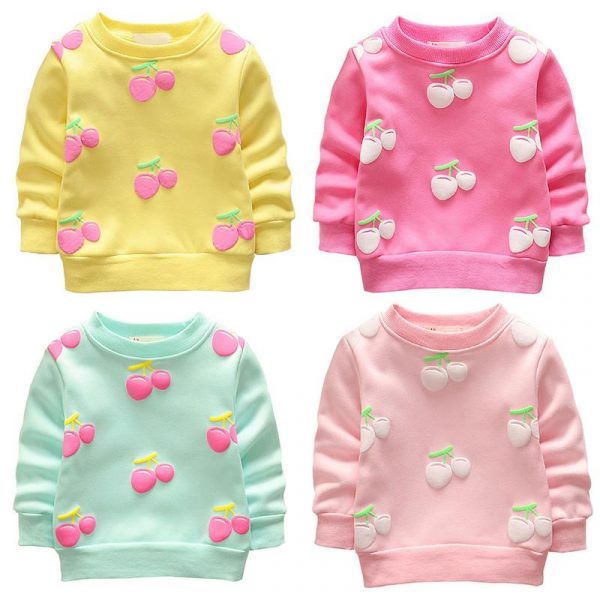 Manteau en coton à manches longues | Sweat-shirt d'automne et d'hiver, en velours, pour enfants et filles