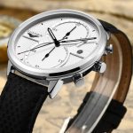 GUANQIN hommes montres horloge hommes marque haut de gamme chronographe de luxe masculin Sport en cuir Quartz montre-bracelet grand cadran Relogio Masculino