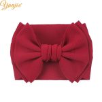 2020 nouveauté grand 7 "cheveux nœuds bandeau gaufre tissu élastique bandes de cheveux bricolage filles cheveux accessoires accessoires de mode