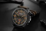 CURREN hommes montres haut de gamme marque de luxe étanche Sport montre-bracelet chronographe Quartz militaire en cuir véritable Relogio Masculino