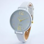 Haute qualité femmes montre décontracté dames occasionnels Faux cuir Quartz analogique montre-bracelet livraison directe Style 11