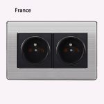 Miroir avec commutateur à point aléatoire | type 86, interrupteur acrylique panneau brossé pour la maison en acier inoxydable 1/2/3/4 Gang commutateur à 1 voie et 2 voies
