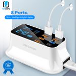 8 Ports Quick Charge 3.0 USB Charger For Android iPhone Adapter 18W PD 3.0 Phone Tablet Fast Charger For xiaomi huawei samsung
