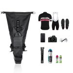 Rhinowalk vélo étanche sac de selle de vélo réfléchissant grande capacité pliable queue arrière sac cyclisme vtt coffre sacoche noir