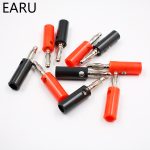 Vis de enceintes banane or 10 pièces | 4mm, connecteurs de plaques, en STOCK, livraison gratuite, noir rouge, vente en gros