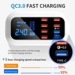 8 Ports Quick Charge 3.0 USB Charger For Android iPhone Adapter 18W PD 3.0 Phone Tablet Fast Charger For xiaomi huawei samsung
