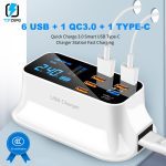 8 Ports Quick Charge 3.0 USB Charger For Android iPhone Adapter 18W PD 3.0 Phone Tablet Fast Charger For xiaomi huawei samsung