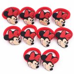 Bande élastique en Nylon 10 pièces Mickey Minnie Daisy | Cheveux, bande élastique pour cheveux, bandeau pour enfants, accessoires pour cheveux, bande de cheveux de fille, gomme pour cheveux de dessin animé