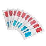 Ostart 10 pcs/lot papier universel anaglyphe 3D lunettes papier 3D lunettes vue anaglyphe rouge/bleu verre 3D pour film vidéo EF