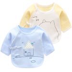 Luna Blanco chemise nouveau-né 0-3 mois bébé fille | Chemises en coton bébés, vêtements de base cou o, camisa bébé garçon chemises au point ouvert