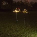 90/150 LED lumière solaire huit modes de fonction pissenlit pelouse lumières/feux d'artifice lampe extérieure étanche solaire jardin lumière
